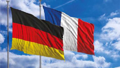 پرچم های فرانسه و آلمان
