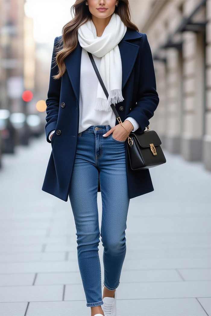 مانتو کژوال با شلوار جین