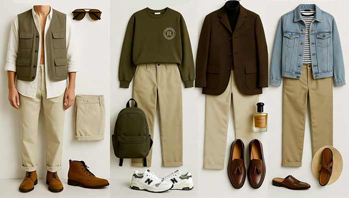 ایده استایل یا رنگ شلوار بژ / خاکی (Beige – Khaki)